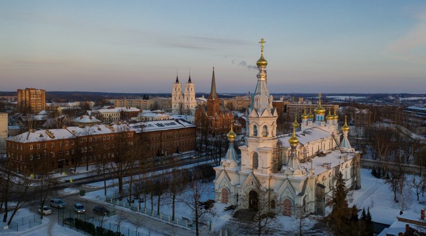 St. Boriss & Gleb Russian Orthodox Cathedral in Daugavpils