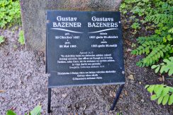 The Grave of the Teacher of Janis Rainis Gustav Bazeners