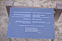 Grave of Birkineli Estate Owner Vidzeme Landmarshal Hamilkar fon Felkerzam
