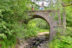 Pogulanka (Saliena) River and arch-shaped stone bridge