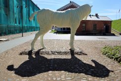 The open-air art work “GHOST OF THE FORTRESS”