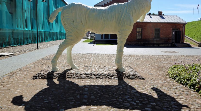 The open-air art work “GHOST OF THE FORTRESS”