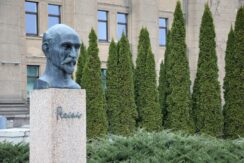 The bust of poet Rainis