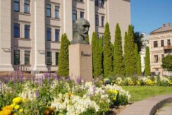 The bust of poet Rainis