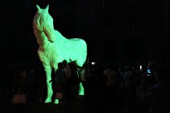 The open-air art work “GHOST OF THE FORTRESS”