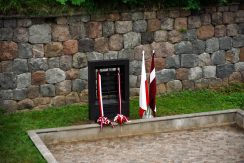 Speicherplatte für Graf Leons Plāters in Festung Daugavpils