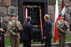 Speicherplatte für Graf Leons Plāters in Festung Daugavpils