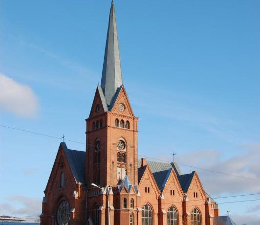 Red Bricks Buildings in Daugavpils