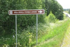 Memorial stone for writer and ornithologist Karlis Grigulis