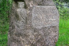 Memorial stone for writer and ornithologist Karlis Grigulis