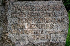 Memorial stone for writer and ornithologist Karlis Grigulis