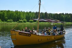 Boat trips on the Daugava River on a raft “Sola” or boat “Dina”