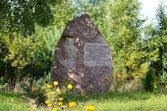 Memorial stone for writer and ornithologist Karlis Grigulis