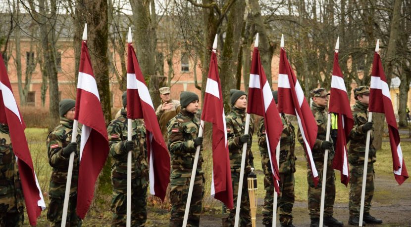 Opening ceremony of the restored monument to soldiers of the Latvian Army