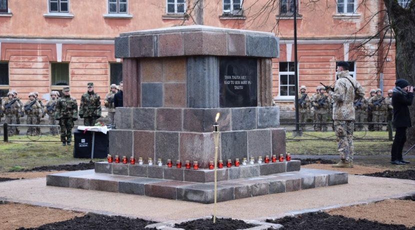 Opening ceremony of the restored monument to soldiers of the Latvian Army