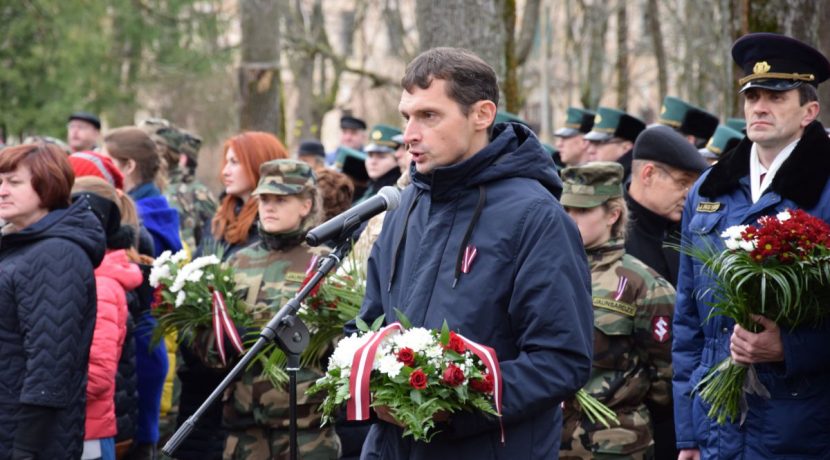 Opening ceremony of the restored monument to soldiers of the Latvian Army