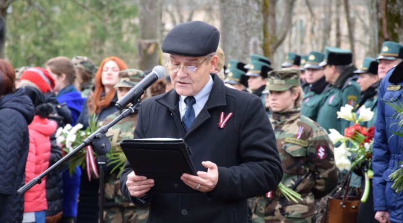 Opening ceremony of the restored monument to soldiers of the Latvian Army