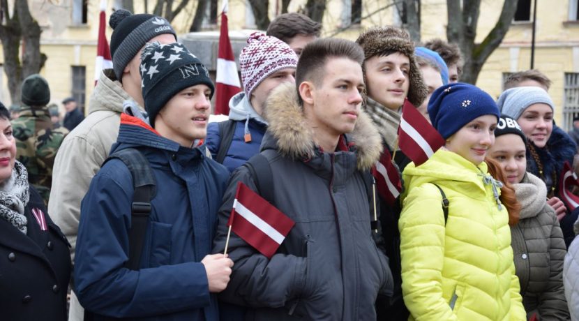 Opening ceremony of the restored monument to soldiers of the Latvian Army