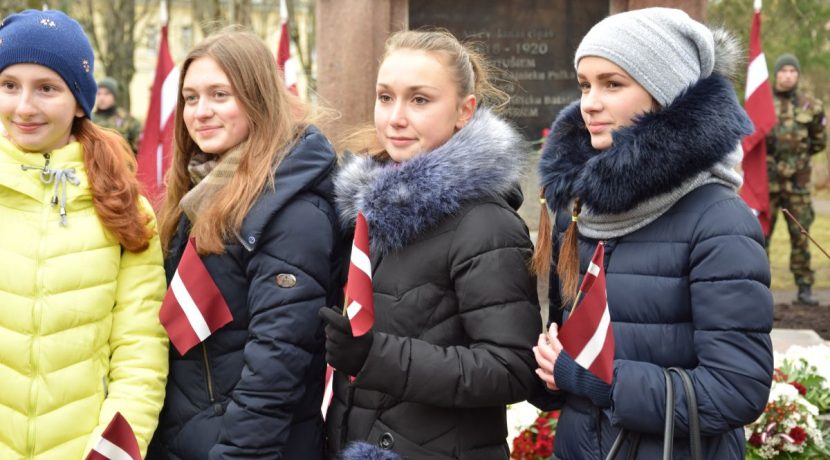 Opening ceremony of the restored monument to soldiers of the Latvian Army