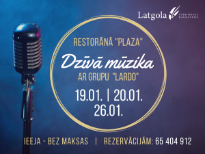 Dzīvās mūzikas vakari restorānā “Plaza”
