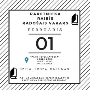 Rakstnieka Raibīs radošais vakars