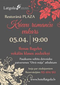 Krievu romanču vakars restorānā PLAZA