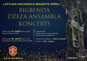 Latvijas Nacionālo bruņoto spēku Bigbenda džeza ansambļa koncerts
