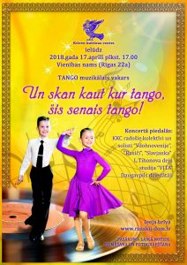Koncerts “Un skan kaut kur tango, šis senais tango”