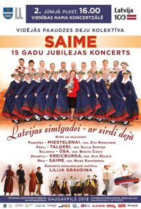 Koncerts “Latvijas simtgadei – ar sirdi dejā”