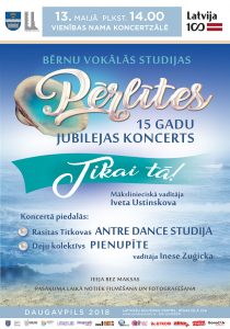 BĒRNU VOKĀLAI STUDIJAI „PĒRLĪTES” – 15 GADI!