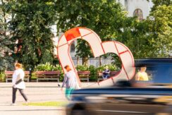 “I Love Daugavpils” an open-air art object