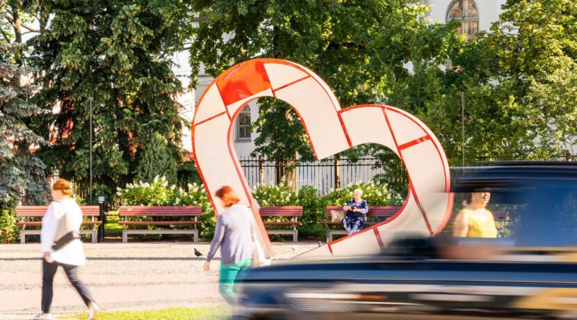 “I Love Daugavpils” an open-air art object