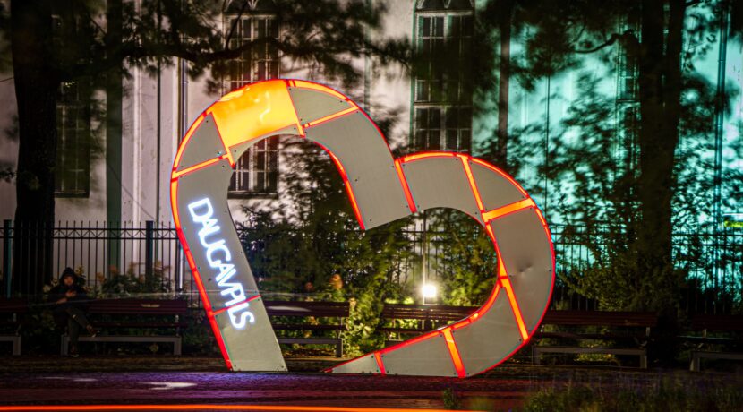 “I Love Daugavpils” an open-air art object