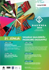 Festivāla “BALTICA 2018” dalībnieki Daugavpilī svinēs Vasaras saulgriežus