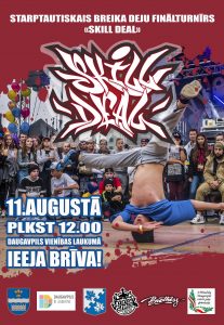 Daugavpils Vienības laukumā – Starptautiskais breika deju festivāls “Skill Deal”