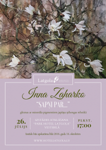 Первая персональная выставка Инны Захарко “Грезы о…” в гостинице “Park Hotel Latgola”