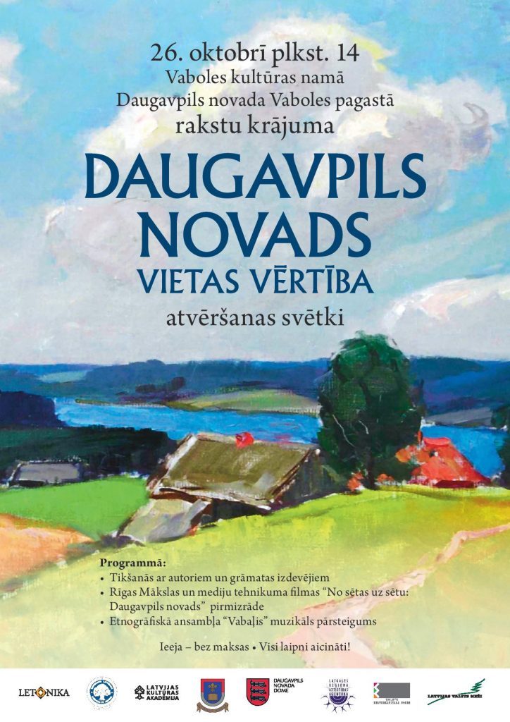 Gramatas Daugavpils Novads Vietas Vertiba Atversanas Svetki