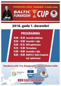 Starptautiskais Karatē turnīrs “Baltic Funakoshi Cup – 2018”