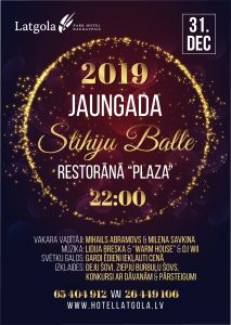 New Year’s Ball of elements 2019 in the restaurant PLAZA