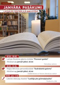 Latgales Centrālās bibliotēkas pasākumi 2019. gada janvārī