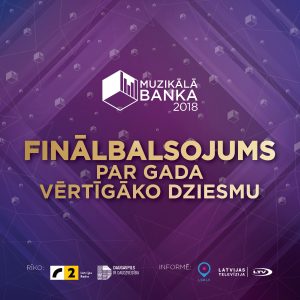 Ir sācies fināla balsojums par Muzikālās Bankas gada vērtīgāko dziesmu