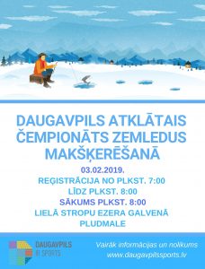 Daugavpils pilsētas atklātais čempionāts zemledus makšķerēšanā