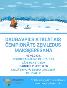 Daugavpils pilsētas atklātais čempionāts zemledus makšķerēšanā