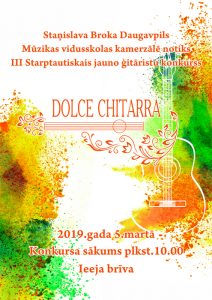 III Starptautiskais Jauno ģitāristu konkurss “Dolce Chitarra”