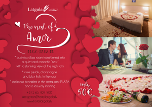 Valentine’s Day offer “The nest of Amor” at “Park Hotel Latgola”