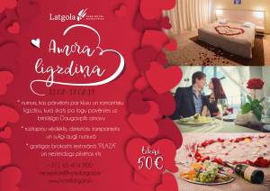 Valentīndienas akcija „Amora ligzdiņa” viesnīcā „Park Hotel Latgola”
