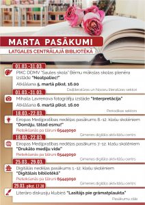 Latgales Centrālās bibliotēkas pasākumi 2019. gada martā