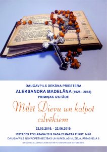 Aleksandra Madelāna (1925-2018) piemiņai veltīta izstāde “Mīlēt Dievu un kalpot cilvēkiem”