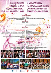 IX STARPTAUTISKS FESTIVĀLS “POĻU FOLKLORA LATGALĒ” DAUGAVPILĪ