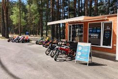 Прокат электро-велосипедов, велокартов и SUP досок «e-bike»